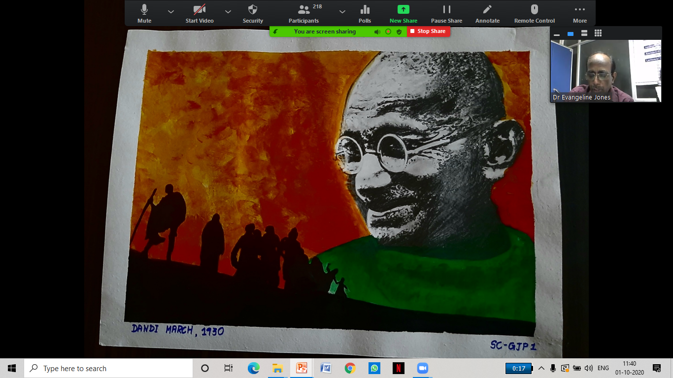 Gandhi Jayanthi Celebrations done by  Students council & Alumni Association, VMKVMCH, SALEM